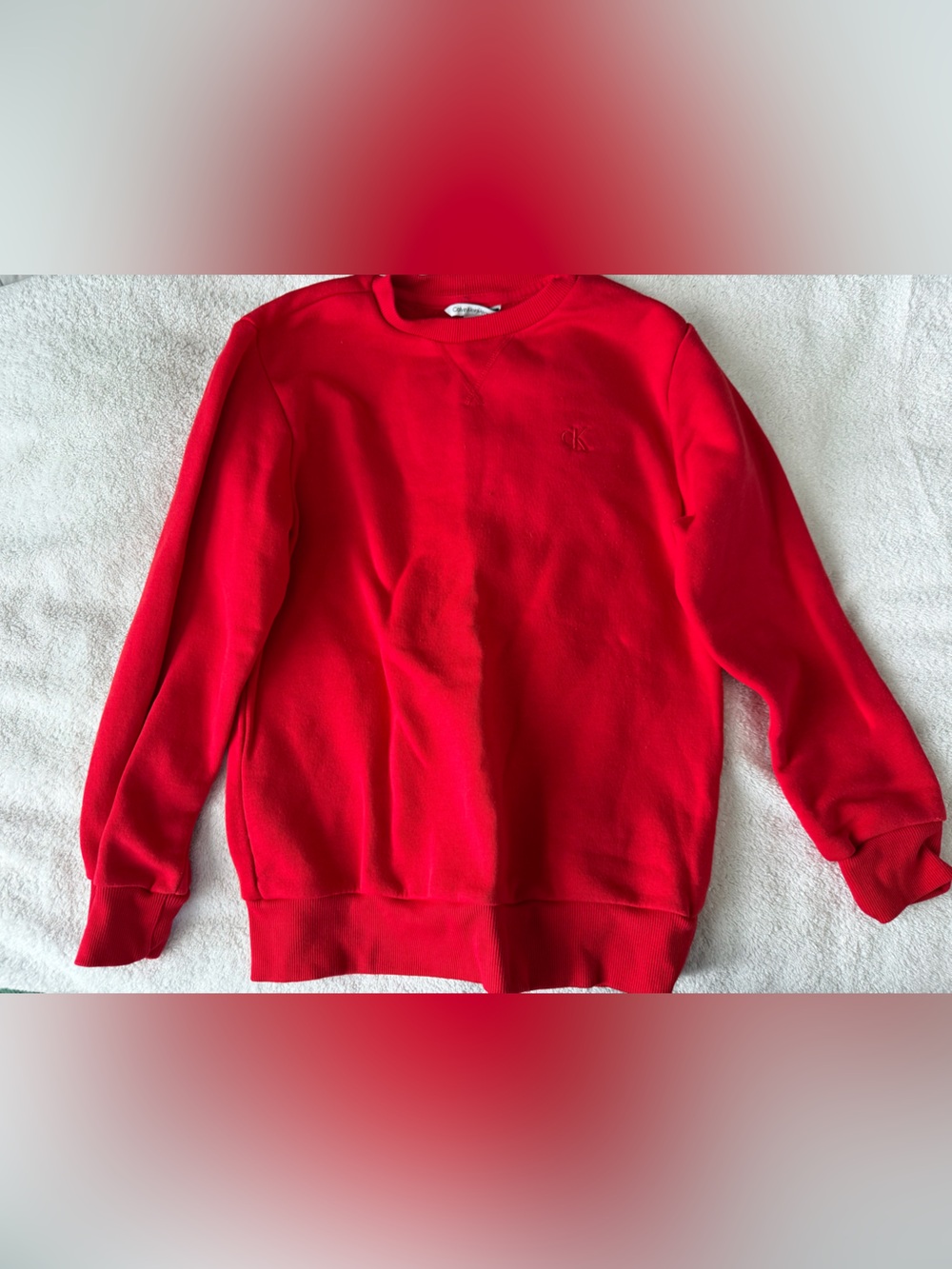 Calvin Klein Jeans Red boys Crewneck Pullover size large